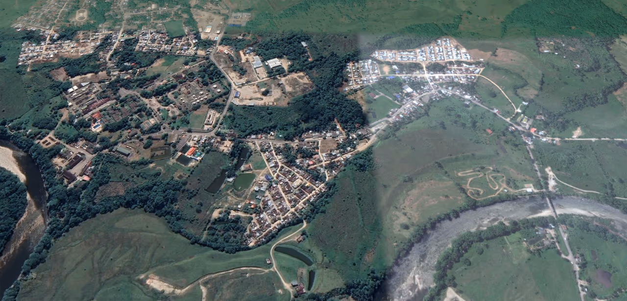 Mapa de ubicación de Villa Fontana en Orito, Putumayo